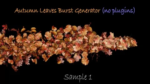 Autumn Leaves Particles. No Plugins 스톡 After Effects