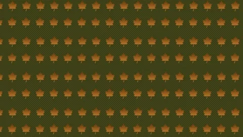 Autumn Leaves Pattern Brich Moving on Screen Stock Footage 183456490
