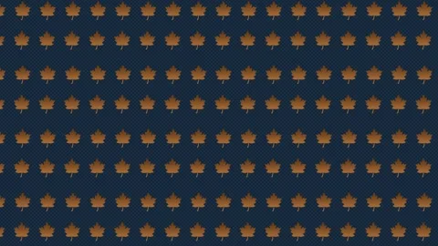 Autumn Leaves Pattern Cherry Moving on Screen Stock Footage 183459322