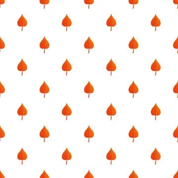 Autumn leaves pattern creating a seamless background Stock Illustration