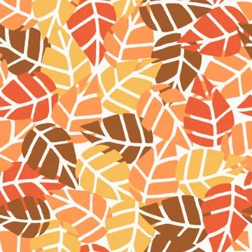 Autumn Leaves Pattern Stock Illustration