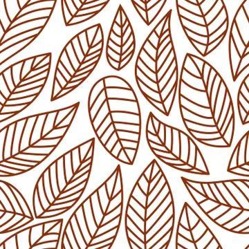Autumn leaves pattern Stock Illustration