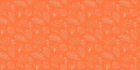 Autumn leaves pattern Stock Illustration