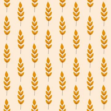 Autumn Leaves Seamless Pattern - Fall Season Repeating Leaf Design for Stock Illustration