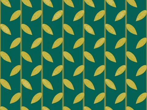 Autumn leaves seamless pattern. Falling leaves, leaf fall Stock Illustration