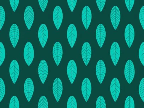 Autumn leaves seamless pattern. Falling leaves, leaf fall Stock Illustration