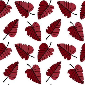 Autumn leaves seamless pattern for wrapping paper and fabric and linens Stock-Illustration