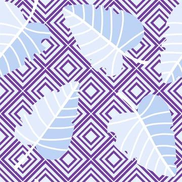 Autumn leaves seamless pattern for wrapping paper and fabric and linens Stock-Illustration
