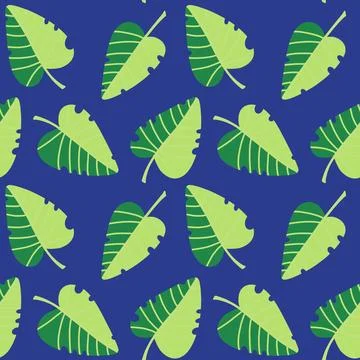 Autumn leaves seamless pattern for wrapping paper and fabric and linens Stock-Illustration