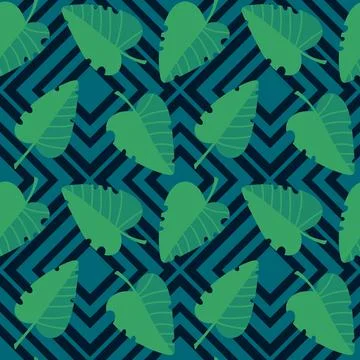 Autumn leaves seamless pattern for wrapping paper and fabric and linens Stock-Illustration