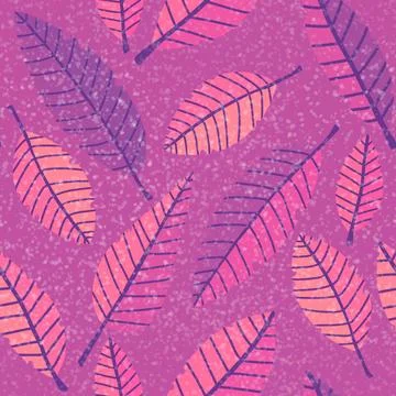Autumn leaves seamless pattern for wrapping paper and fabric and linens Stock-Illustration