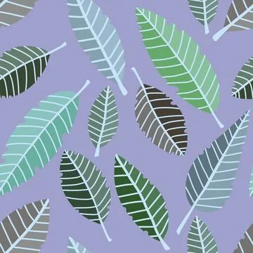 Autumn leaves seamless pattern for wrapping paper and fabric and linens Stock-Illustration