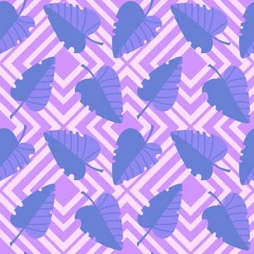 Autumn leaves seamless pattern for wrapping paper and fabric and linens Stock-Illustration
