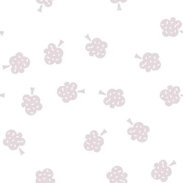 Autumn leaves tree glyph vector seamless pattern Illustrazione stock