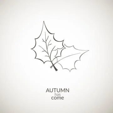 Autumn leaves vector icon Stock Illustration