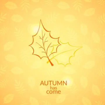 Autumn leaves vector icon Stock Illustration