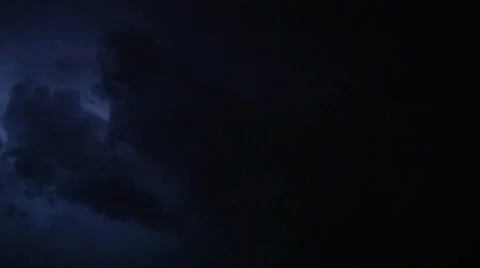 Autumn lightning on isle of Sicily at night Stock Footage 32029694