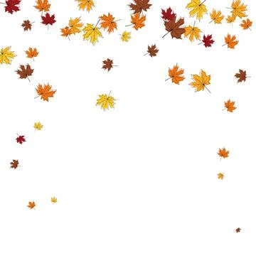 Autumn Maple Frame Stock Illustration