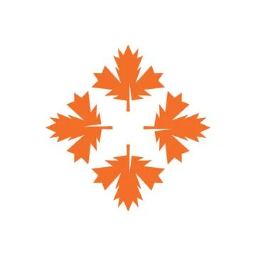 Autumn Maple leaf vector illustration design template イラスト素材