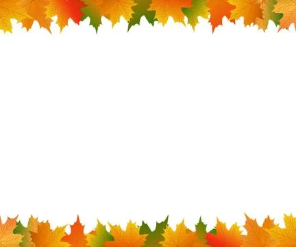 Autumn maple leaf on a white background Stock Illustration