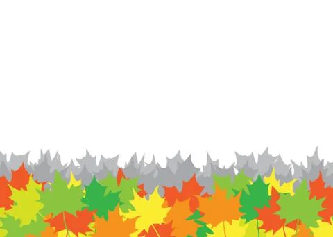 Autumn maple leaves background Stock Illustration