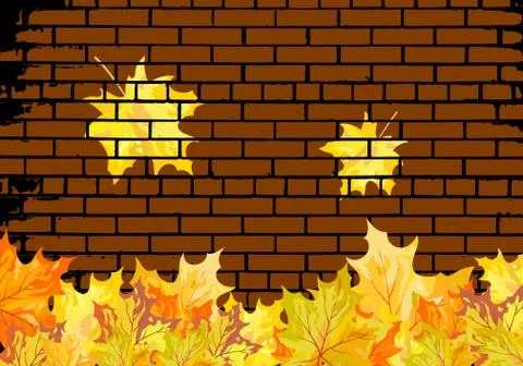 Autumn maple leaves Stock Illustration