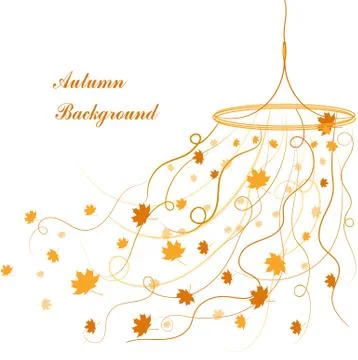 Autumn maple leaves Illustrazione stock