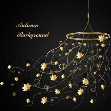 Autumn maple leaves Stock Illustration