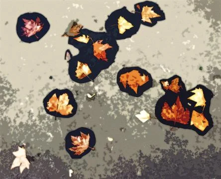 Autumn maple leaves Stock Illustration