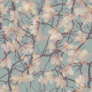 Autumn maple leaves pattern background. EPS 10 Illustrazione stock