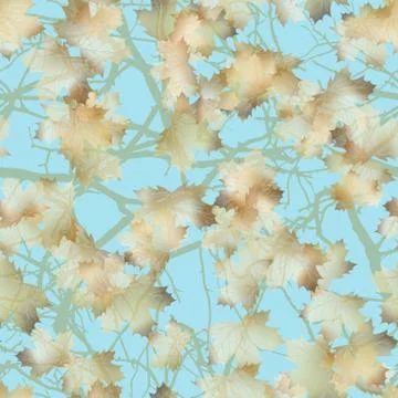 Autumn maple leaves pattern background. EPS 10 스톡 일러스트