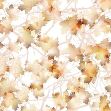 Autumn maple leaves pattern background. EPS 10 스톡 일러스트