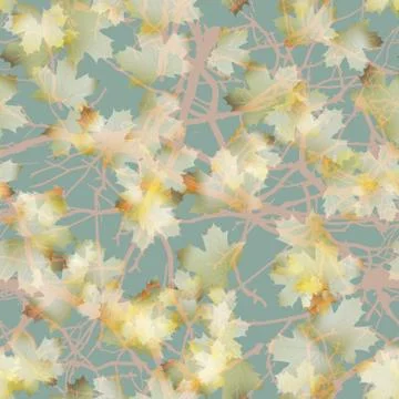 Autumn maple leaves pattern background. EPS 10 Illustrazione stock