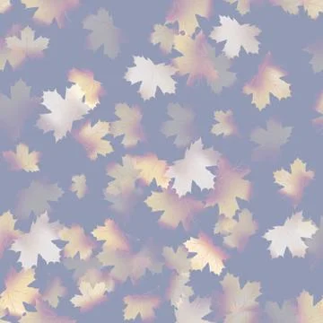 Autumn maple leaves pattern background. EPS 10 Illustrazione stock