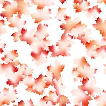 Autumn maple leaves pattern background. EPS 10 Illustrazione stock