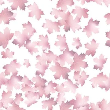 Autumn maple leaves pattern background. EPS 10 Illustrazione stock