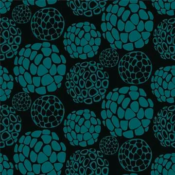 Autumn meadow seamless pattern vector floral design primitive scandinavian Stock Illustration
