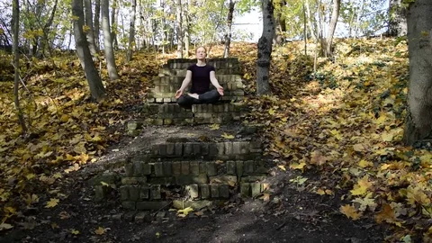 Autumn meditation Stock Footage 72978668