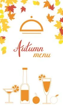 Autumn menu Stock Illustration