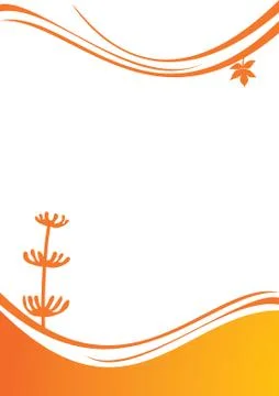 Autumn minimalistic style background, vector illustration Stock Illustration