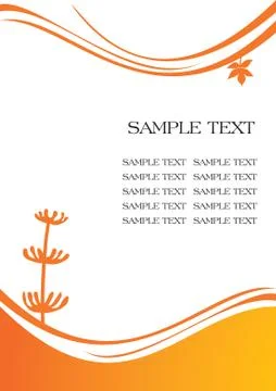 Autumn minimalistic style background, vector illustration Illustrazione stock