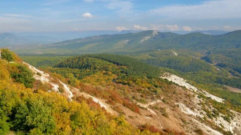 Autumn mountain landscape. Video stock 86043850