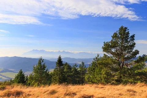 Autumn mountain landscape Fotos Stock