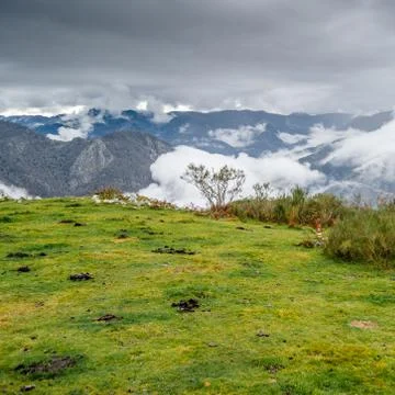 Autumn mountain landscape Stock Photos