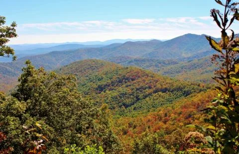 Autumn mountain range Stock Photos