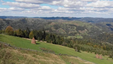 Autumn in the mountains Stock Footage 127185268