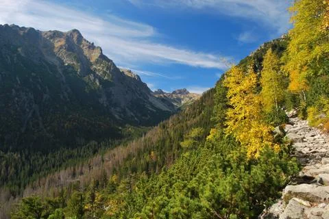 Autumn mountains Stock Photos