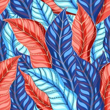 Autumn multicolored pattern Stock Illustration