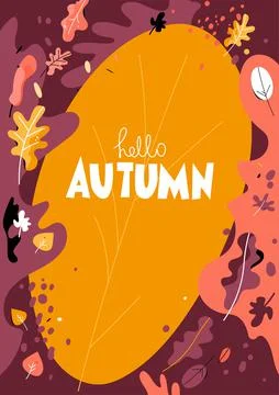Autumn nature background Stock Illustration