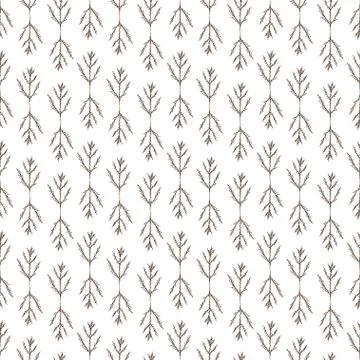 Autumn nature pattern. Vector background design. Nature seamless pattern. Sim Stock Illustration